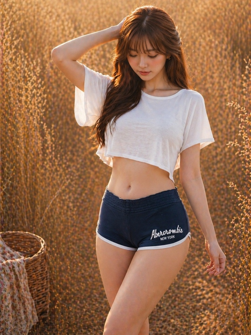 Y2K Abercrombie + Fitch ultra low rise micro shortie sexy stretch lounge shorts
